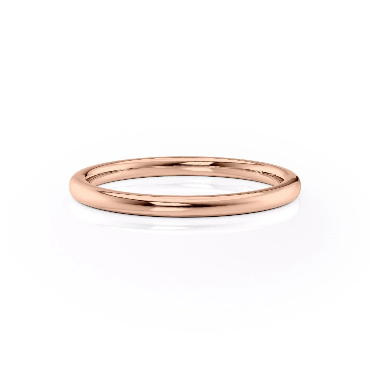 Plain Rose Gold Ring Simple Gold Wedding Band Plain Polished Band Anniversary outlet Gift