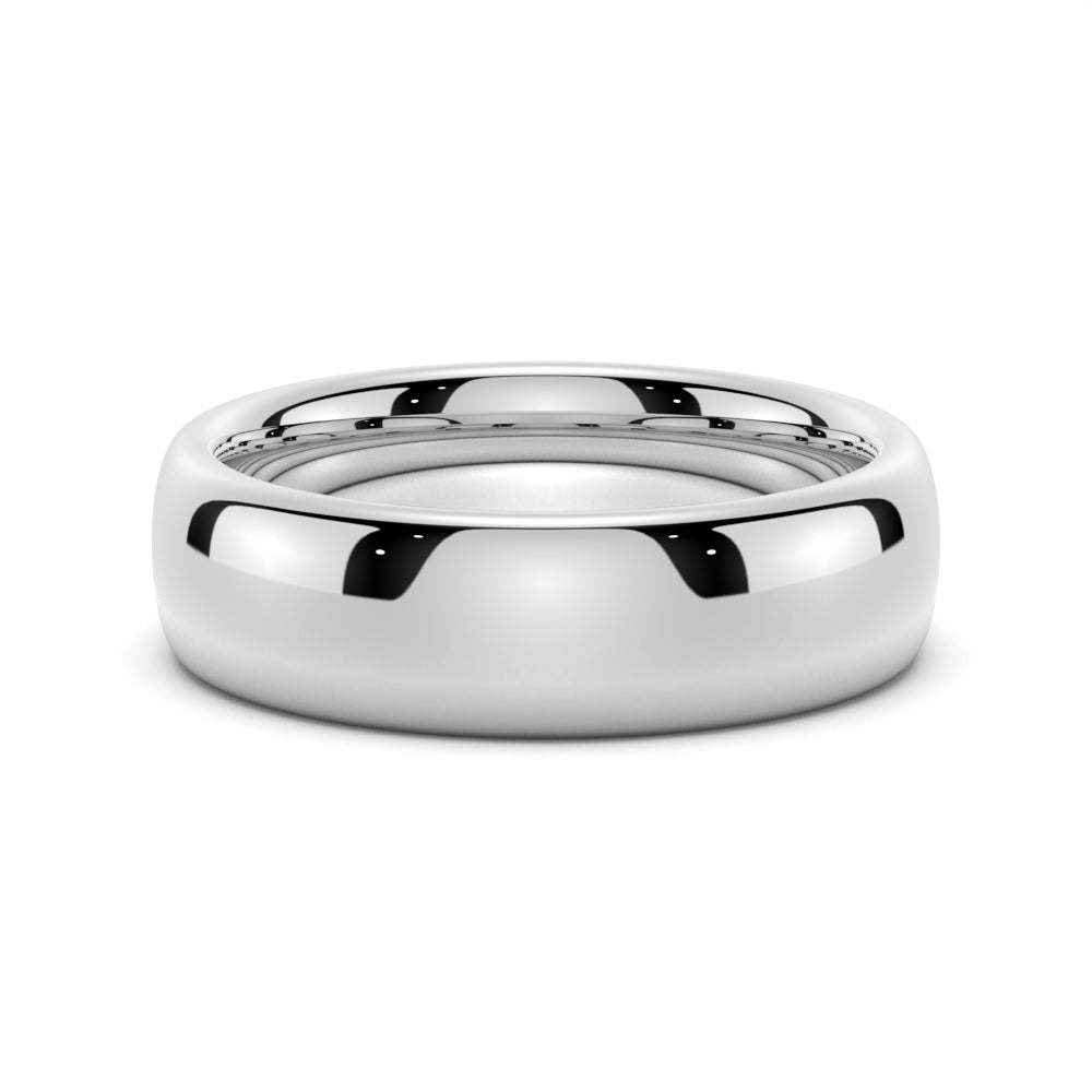 6mm High Polished Men's Wedding Band - TAYLOR KOM_925 Sterling Silver