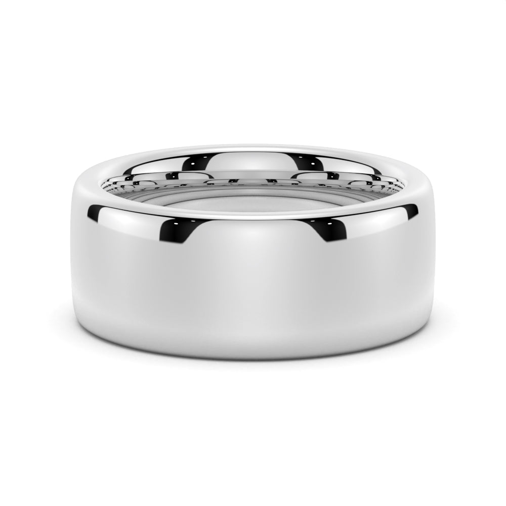 8mm Classic High Polished Men's Wedding Band - TAYLOR KOM_925 Sterling Silver