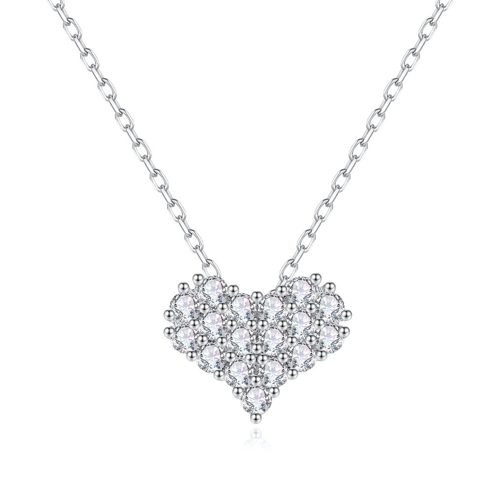 Eternal Heart Moissanite Necklace - TAYLOR KOM_
