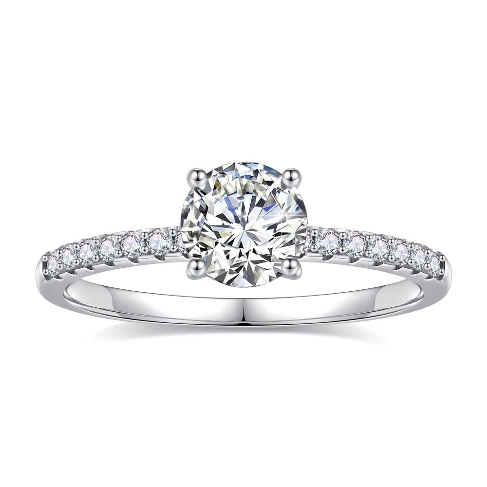 Starlit Symphony Moissanite Ring - TAYLOR KOM_925 Sterling Silver