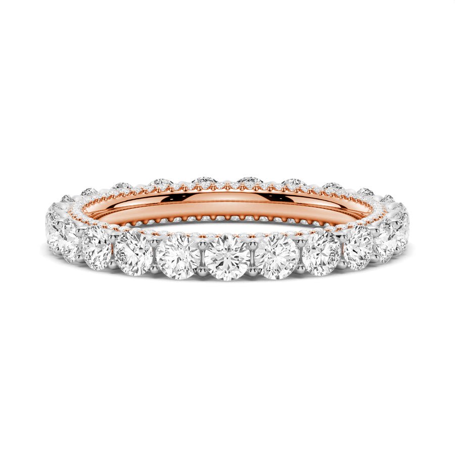 Whispering Brilliance Moissanite Wedding Band - TAYLOR KOM_925 Sterling Silver