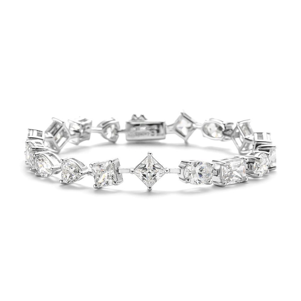 15ctw Multi Shape Moissanite Bracelet