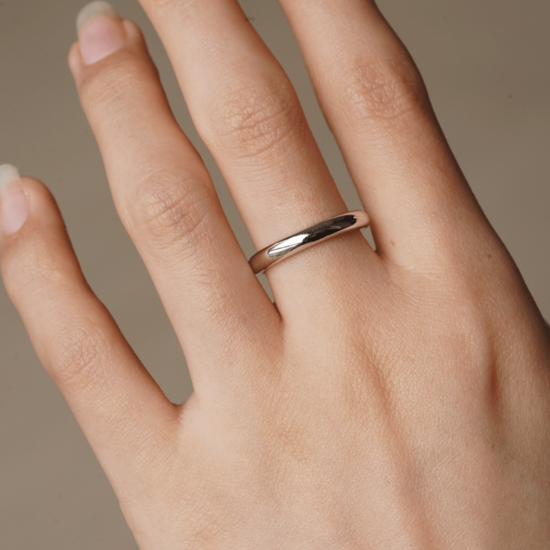 2mm-8mm High Polished Dome Wedding Band – TAYLOR KOM