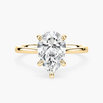 5 Prong Solitaire Stackable Moissanite Engagement Ring