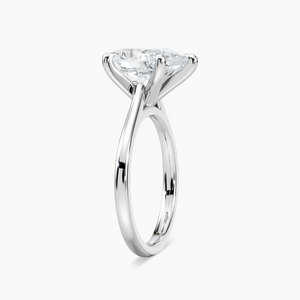 5 Prong Solitaire Stackable Moissanite Engagement Ring