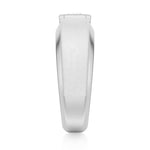 6.5mm Beveled Edge Solitaire Moissanite Men's Band