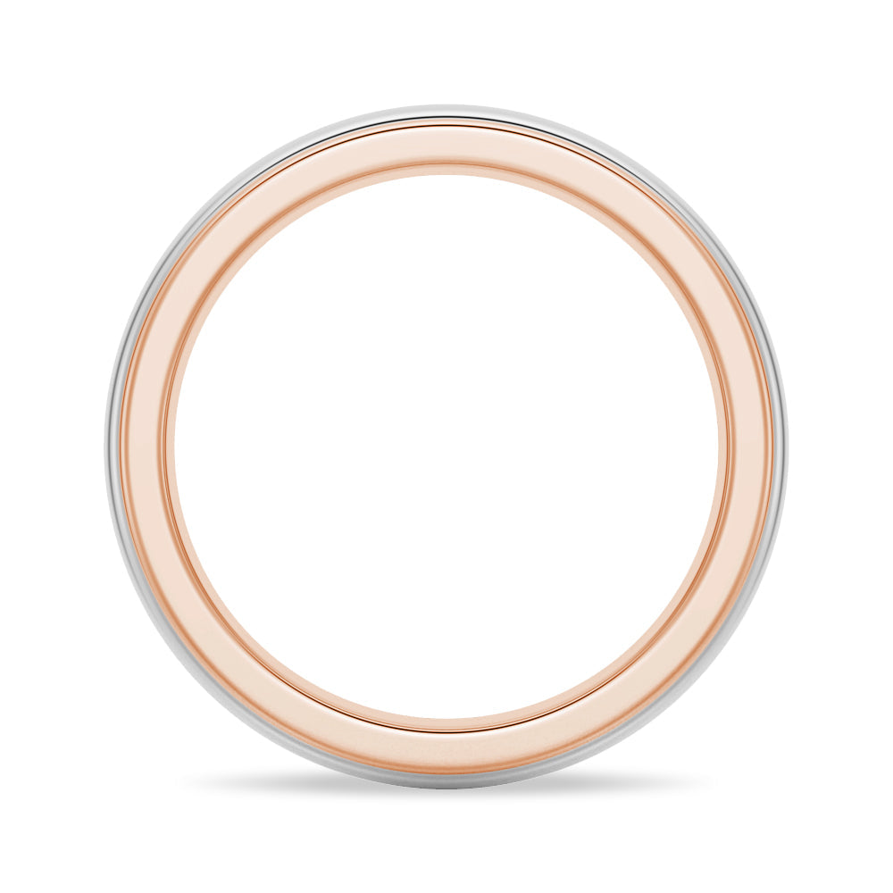 6mm Minimalist Two-Tone Men's Wedding Band