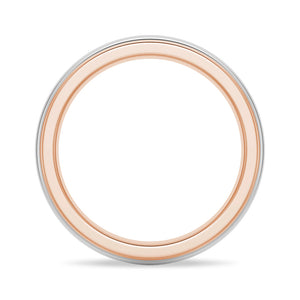 6mm Minimalist Two-Tone Men's Wedding Band