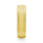 6mm Brushed Finish Men's Wedding Band - TAYLOR KOM_925 Sterling Silver
