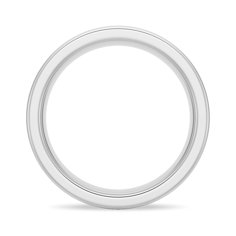 6mm Brushed Finish Men's Wedding Band - TAYLOR KOM_925 Sterling Silver