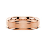 6mm Brushed Finish Men's Wedding Band - TAYLOR KOM_925 Sterling Silver
