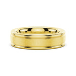 6mm Brushed Finish Men's Wedding Band - TAYLOR KOM_925 Sterling Silver