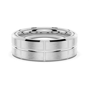 7.5mm Modern Design Men's Wedding Band