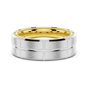 7.5mm Modern Design Men's Wedding Band