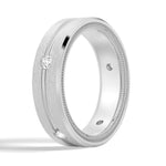 7.5mm Two-Tone Moissanite Men's Wedding Band