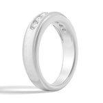 7mm Channel Set Moissanite Men's Wedding Band