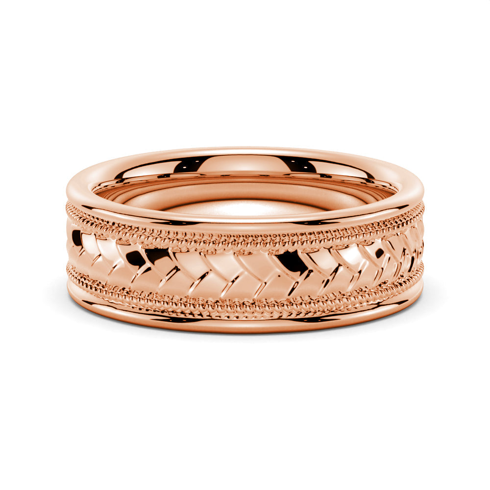 7mm Twisted Rope Men's Wedding Band