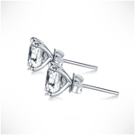 Asscher Cut Moissanite Earring Studs