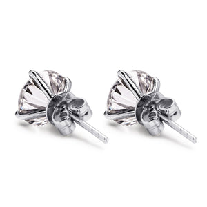 Brilliant Four Prong Moissanite Earrings