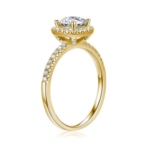 Brilliant Halo Round Cut Engagement Ring