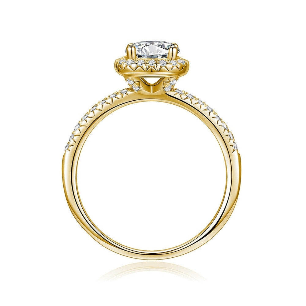 Brilliant Halo Round Cut Engagement Ring