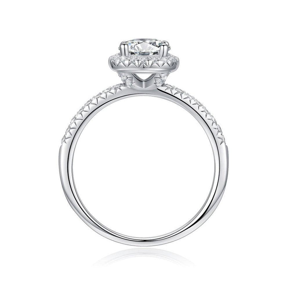 Brilliant Halo Round Cut Engagement Ring