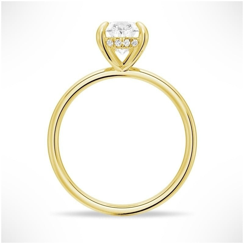 Captivating Raindrop Pear-Shaped Solitaire Moissanite Ring