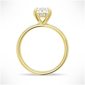 Captivating Raindrop Pear-Shaped Solitaire Moissanite Ring