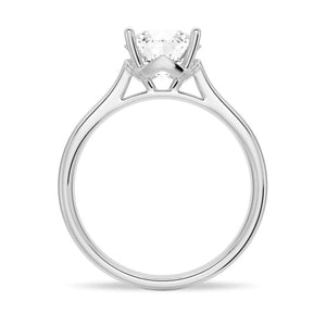 Classic 4-Prong Solitaire Round Moissanite Ring