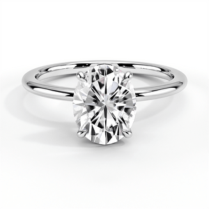 Classic Four-Prong Oval Cut Engagement Ring