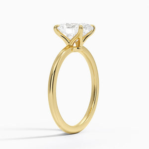 Classic Four-Prong Oval Cut Lab Grown Diamond Engagement Ring