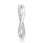 Classic Infinity Moissanite Wedding Band