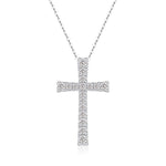 Classic Moissanite Cross Necklace