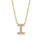 Classic Pavé Initial I Pendant Necklace