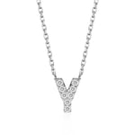 Classic Pavé Initial Y Pendant Necklace