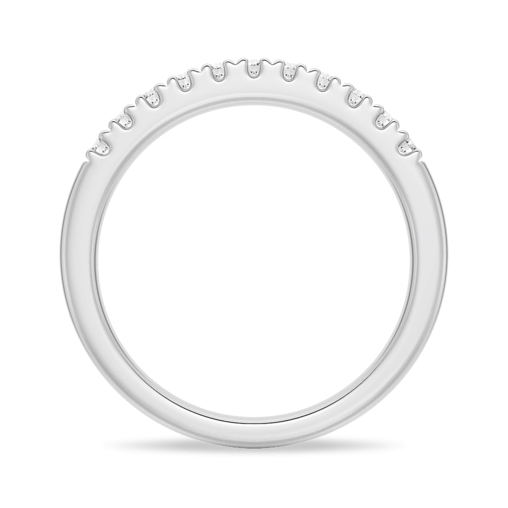 Classic Round Cut Moissanite Wedding Band