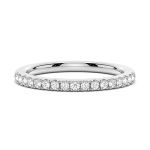 Classic Round Moissanite Anniversary Wedding Band