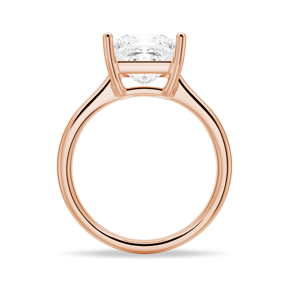 Classic Solitaire Princess Cut Engagement Ring