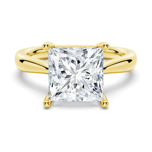 Classic Solitaire Princess Cut Engagement Ring