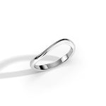 Classic Wave Shape Plain Wedding Band