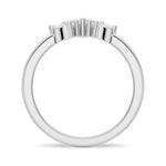 Crown Shape Moissnite Wedding Band