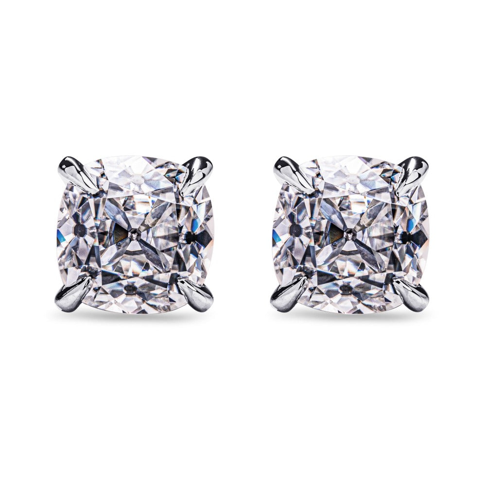 Cushion Cut Moissanite Earrings