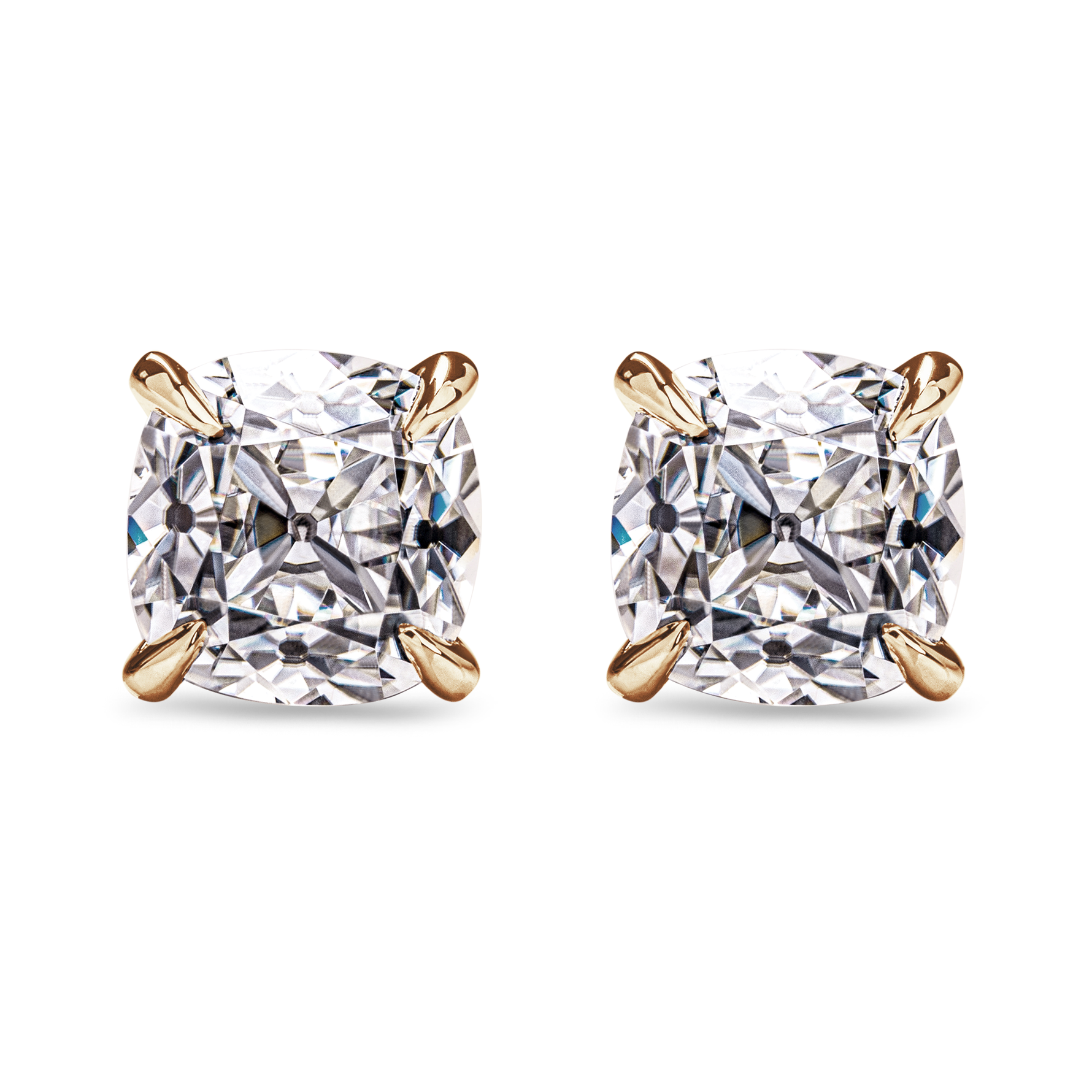 Cushion Cut Moissanite Earrings