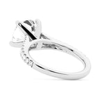 Cushion Cut Split-Shank Moissanite Engagement Ring