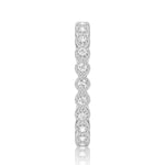 Delicate Bezel-Set Moissanite Eternity Ring