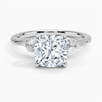 Elegant Cushion Cut Moissanite Engagement Ring