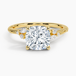 Elegant Cushion Cut Moissanite Engagement Ring