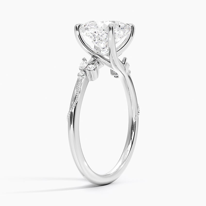 Elegant Cushion Cut Moissanite Engagement Ring