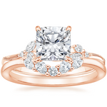 Elegant Cushion Cut Moissanite Engagement Ring